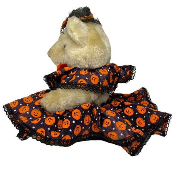 Vintage Halloween Bear Stuffed Animal Plush 11" Holiday Stuffed Animal - Picture 4 of 10